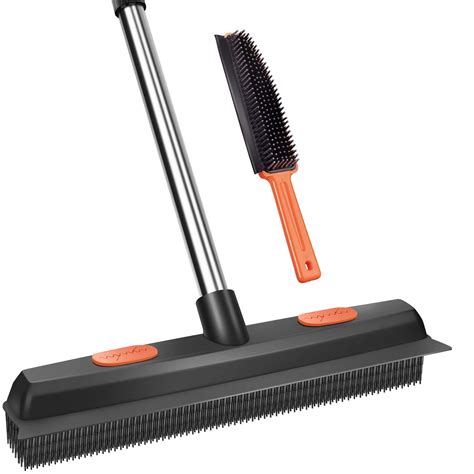 Buy ConliwellRubber Broom Carpet Rake For Pet Hair Fur Remover Broom