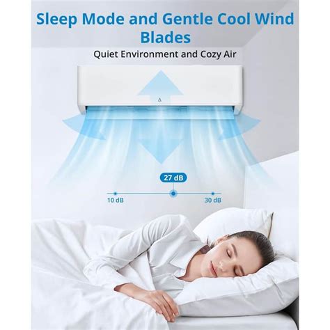 9000 Btu Mini Split Air Conditioner 23 Seer2 Wi Fi Mini Split Acheating System Bed Bath