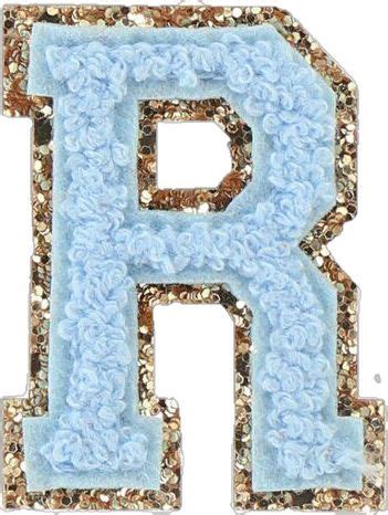 Preppy Blue Varsity Letter R Sticker For Sale By Ktp In