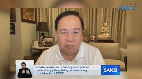 Senate Probe Sa Umano Y Overpriced Medical Supplies Tuloy Sa Kabila Ng