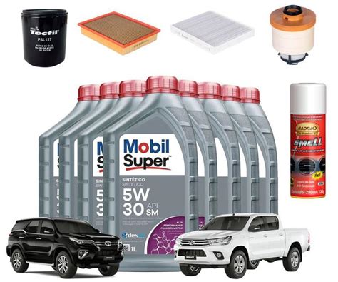 Kit Troca Leo Filtros Toyota Hilux Sw Mobil