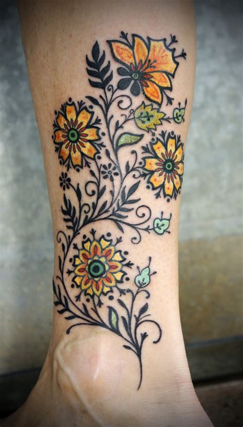 Flower Tattoo OMG I Love This We Know How To Do It