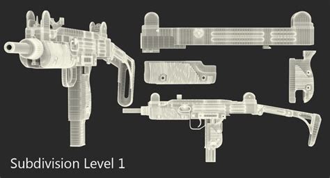 3D model submachine gun uzi smg - TurboSquid 1157736