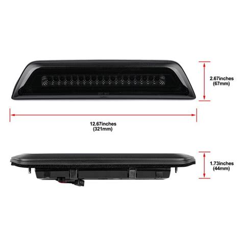 Euro Style Smoked In Led High Mount Center Third Brake Light Cargo