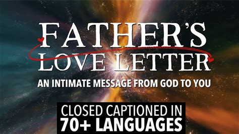 Father S Love Letter An Intimate Message From God To You Youtube