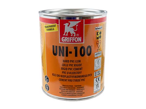 Griffon Uni 100 PVC Cement 1L Tin For Larger Brush Sizes