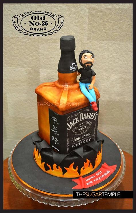 Jack Daniels Cake Decorated Cake By Thesugartemple Cakesdecor