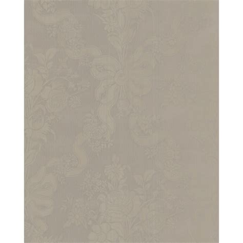 Graham And Brown Glimmerous Damask 52cmx10m Wallpaper Taupe