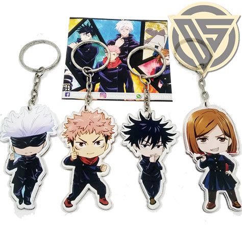 Jujutsu Kaisen Anime Keychain 1 Set 4 Pcs Shopee Malaysia