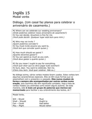 Ingl S Aula Modal Verbs Pdf