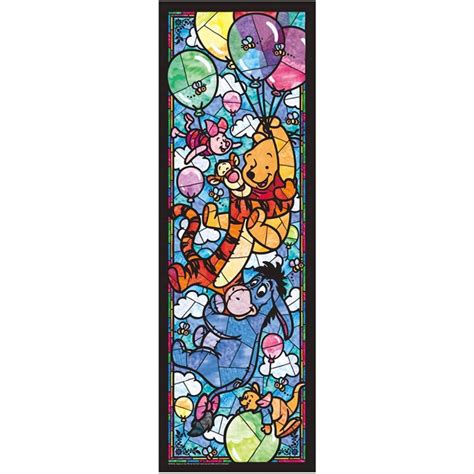 Tenyo Disney Winnie The Pooh 456 Piece Stained Glass Jigsaw Puzzle