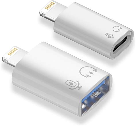 Amazon Areme Pack Usb C Usb Female To Lightning Male Otg