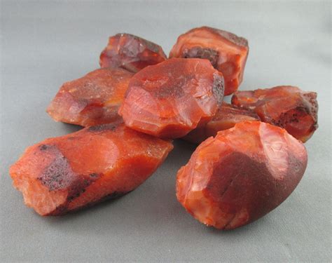 2 Large Raw Carnelian Stones Courage Stone Raw Crystals