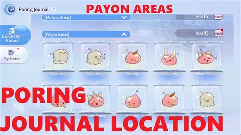 Poring Journal Location At Payon Areas Ragnarok Origin Global Youtube