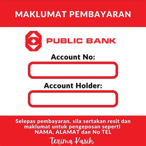 Koleksi Template Akaun Bank Untuk Peniaga Online dan PKS