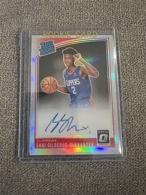 2018 19 Panini Donruss Optic Rated Rookie Signatures 162 Shai