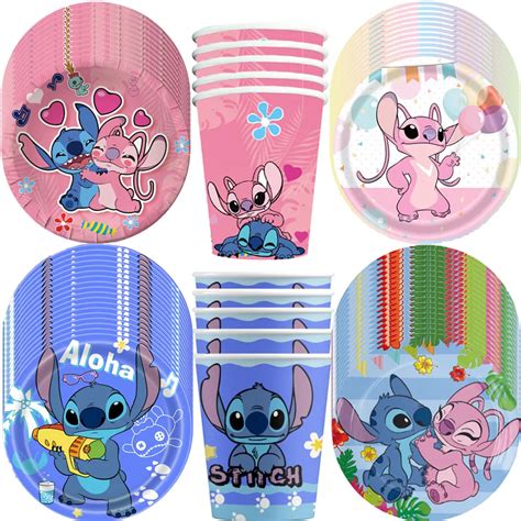 Lilo Stitch Birthday Party Decora Es Lou A Descart Vel Prato Toalha De