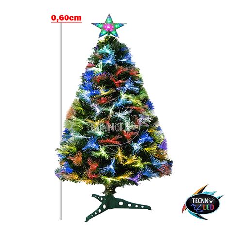 Rvore De Natal Fibra Tica Led Rgb Cm Bivolt