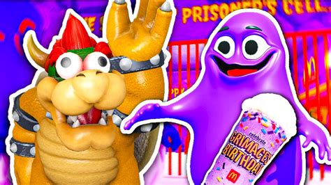 Escape From Grimace Shake Bowser Plays Roblox Escape Grimace Shake