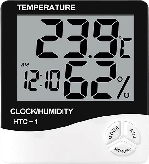 Hygrometer Digitale Weerstation Luchtvochtigheidsmeter Thermometer Voor