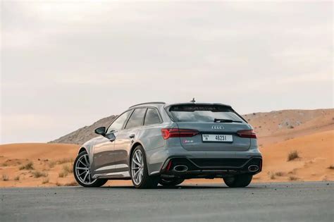 Rent Audi RS6 (Grey), 2023 in Dubai - Turboplus