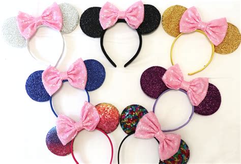 Pink Minnie Mouse Ears Pink Disney Ears Pink Minnie Ears - Etsy