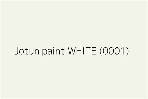 Jotun Paint White Color Hex Code