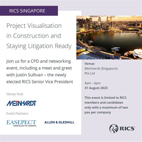 lin tan  linkedin calling  rics members  singapore