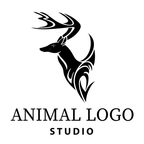 Diseños De Estudio De Logotipos De Animales Vector Premium