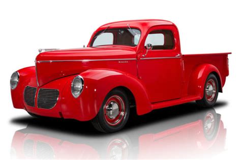 1940 Willys Pickup 3133 Miles Guards Red Pickup Truck 350 V8 3 Speed