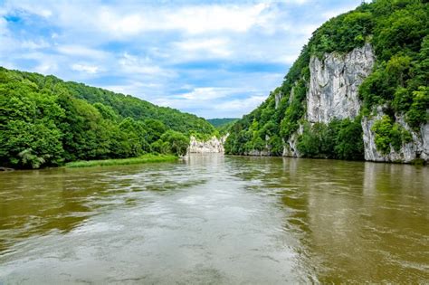 Danube Gorge Donaudurchbruch Weltenburg Germany Europe Stock Photo