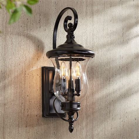 Carriage 22 High Bronze Led Outdoor Wall Light 36y56 Lamps Plus