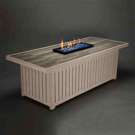 Agio Lake House Rectangular Gas Fire Pit Fire Pits For Sale Propane