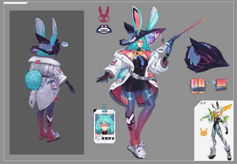 Battle Bunny Aurora In Game Character Design Character Model