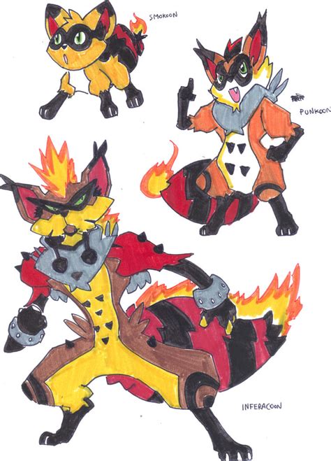 Fakemon- Fire Starters by TheZombieHunter on DeviantArt