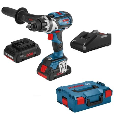 Bosch Cordless Drill Gsr 18v 110 C L Boxx 2 X 4 0 Ah Battery Procore