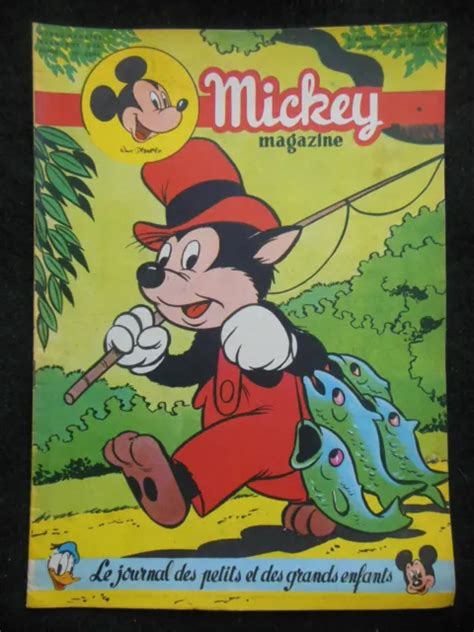 VINTAGE BELGIAN WALT Disney Mickey Mouse Magazine 2nd April 1954