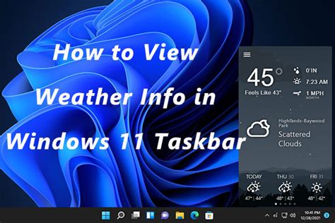 How To Show Weather Info In Windows Taskbar Themelower