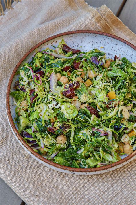 Za Atar Shaved Brussels Sprouts Salad Vegan Gluten Free Justine