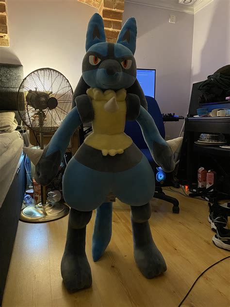 To Anyone Who Has The Life Size Lucario Plush How Do You Keep Him