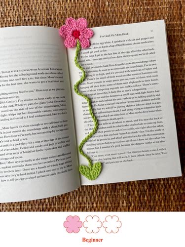 Crocheted Flower Bookmark Pdf Pattern Realm Designs