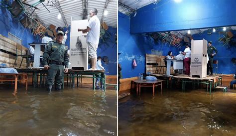 La Impresionante Foto De Los Votantes Bajo El Agua En La Mojana Sucre A