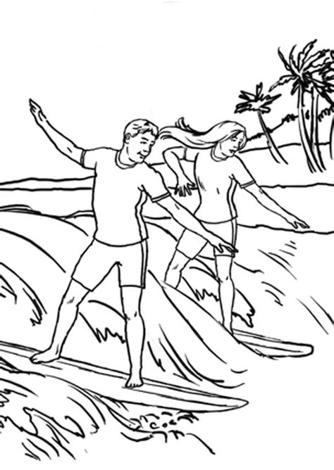 Surf Para Colorear