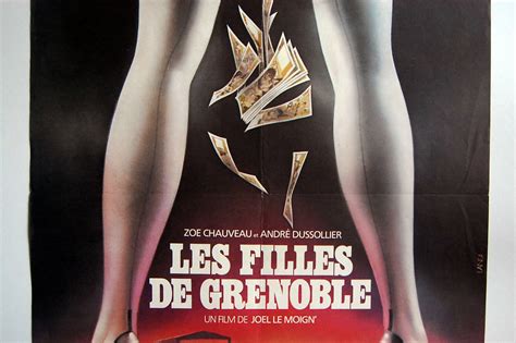 LES FILLES DE GRENOBLE ORIGINAL 1981 SEXY ADULT FRENCH MOVIE POSTER