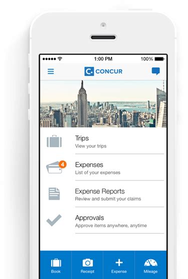 Manage The Expense Reporting Process On Concurs Mobile Expense App