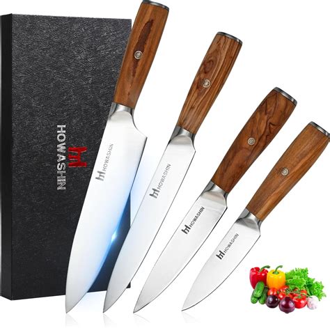 Amazon Howashin Pcs Chef Knife Set Germen High Carbon Stainless