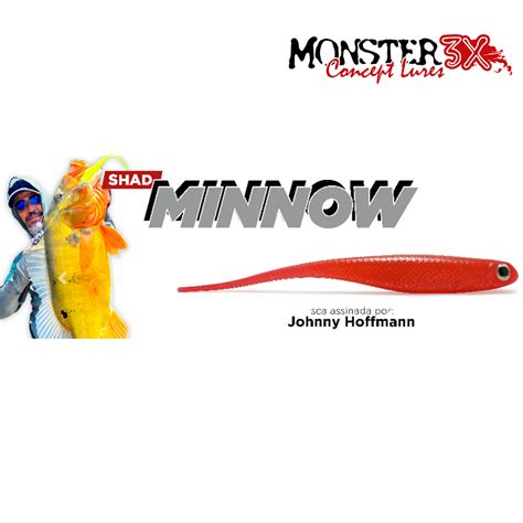 Isca Artificial Monster X Shad Minnow By Johnny Hoffmann Cm