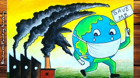 Poster On Save Earth From Pollution