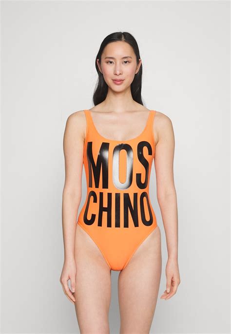 Moschino Swim Olimpionic Swimsuit Badpak Orange Oranje Zalando Nl