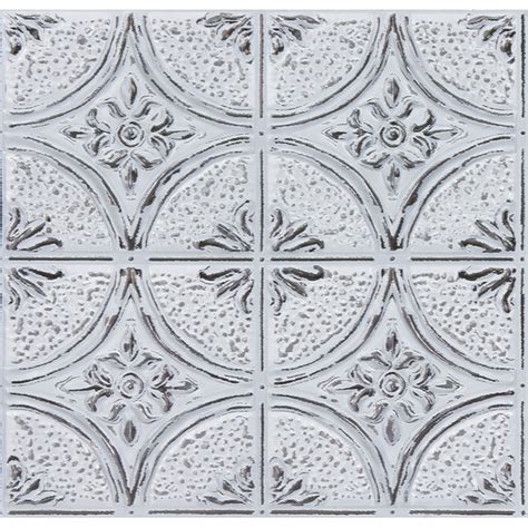 Nh3793 Camden Antique White Faux Tin Peel And Stick Backsplash Tiles